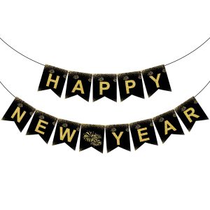 OHOME New Years Decorations 2027 - Happy New Year Banner - New Years Eve Party Supplies - Happy New Year Decorations 2027 Eve Decorations