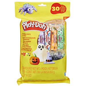 Play-Doh 30 Pack Spooky Colors, Individually Wrapped 1 Ounce Sticks for Halloween, Trick or Treat, or Fall Seasonal Arts & Crafts for Kids 2+