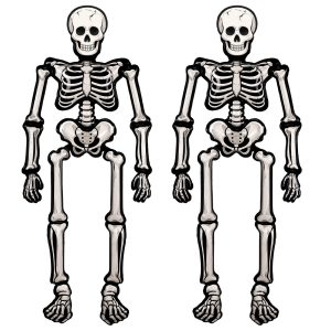 79" Skeleton Halloween Balloon, 2 Jumbo Skull Foil Balloon for Halloween Decorations Indoor, Halloween Home Decor, Halloween Decorations Outdoor