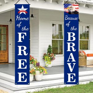 4th of July Decorations Pre-assembled Hanging Banners 72"x12"