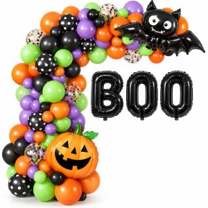 Vellax Halloween Balloon Garland Arch Kit, 98 Pcs Party Decorations
