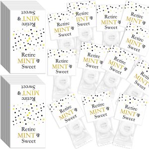 Humyoun 200 Pcs Retirement Mint Candy Favor Sticker, Retire Mint Is Sweet