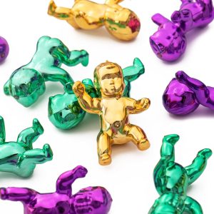 36Pcs King Cake Babies, 1.2 Inch Mini Plastic Baby Figurines for Mardi Gras