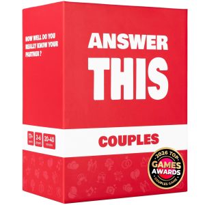 Answer This - Couples Game - Do You Really Know Your Partner? - 150 Conversation Cards for Date Night or Valentines – Anniversary or Engagement Gift for Adults