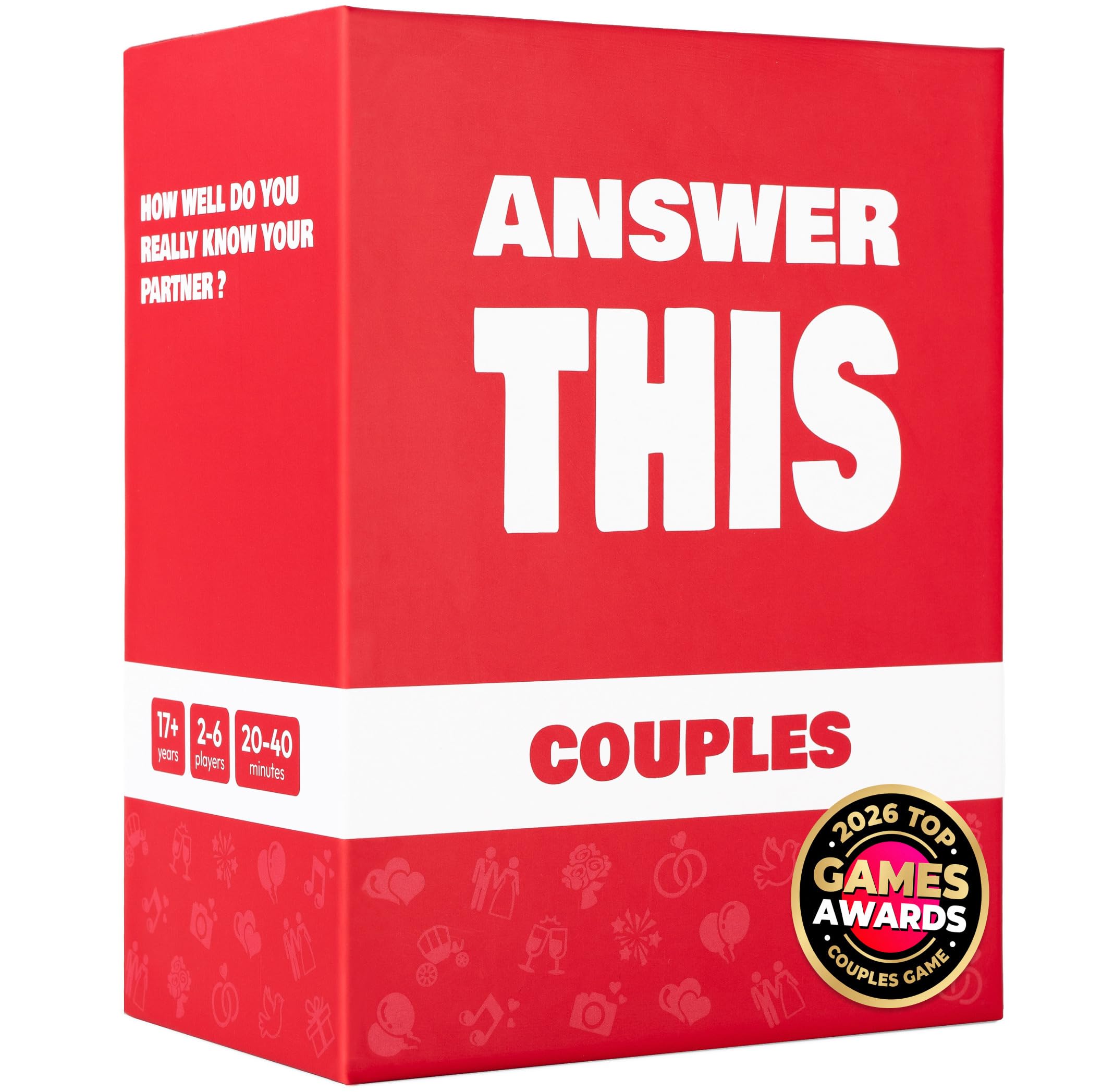 Answer This - Couples Game - Do You Really Know Your Partner? - 150 Conversation Cards for Date Night or Valentines – Anniversary or Engagement Gift for Adults
