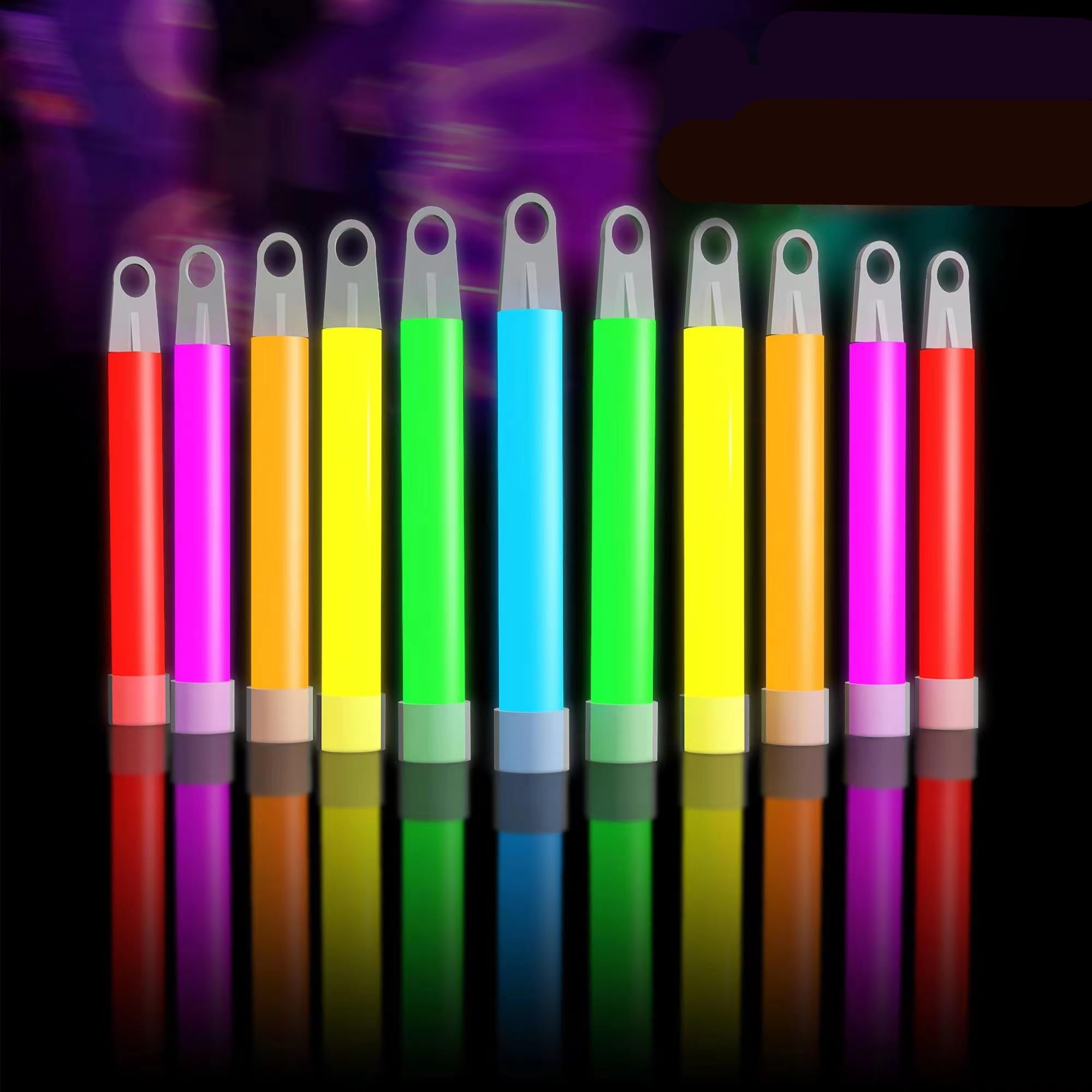 Glow Fever Glow Sticks 200pk Premium Glow in The Dark Light Up with Lanyards, for Party Supplies, Party Favors, Birthday, Halloween, Super Bright, Lasts Up to 12 hrs