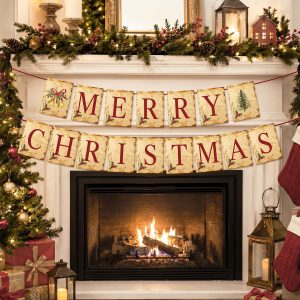 Actilize MERRY CHRISTMAS Banner with Christmas Tree and Bells