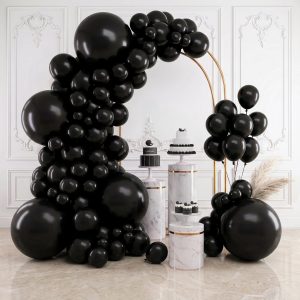 RUBFAC 154pcs Yellow Balloons Different Sizes 18 12 10 5 Inches for Garland Arch, Premium Yellow Latex Balloons for Birthday Baby Shower Graduation Wedding Anniversary Party Decorations
