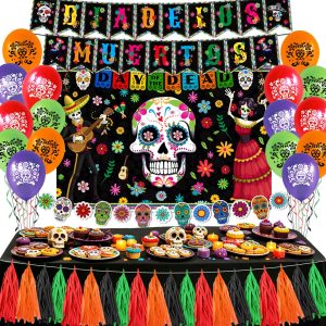 Dia De Los Muertos Decorations Sugar Skull Day of the Dead Halloween Decor