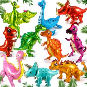 10 Pcs Dinosaur Balloon for Trunk or Treat Birthday Party Decor 22-35in