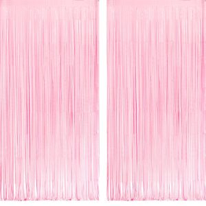 Pastel Pink Party Backdrop Decoration - 3.2ft X 8.2ft - 2 Packs