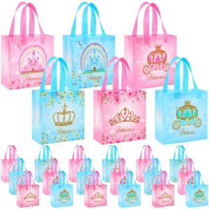 Sweetude 40 Pcs Princess Gift Party Favor Bags with Handle