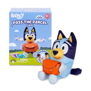 Bluey Pass the Parcel Musical Game, Soft 8" (20cm) Plush, Game for Kids