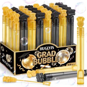 32 Pack Graduation Bubble Wands, Grad Party Favors Bulk and Student Gifts