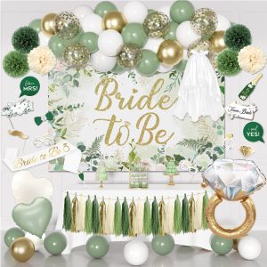 Sage Green Bridal Shower Bachelorette Party Decoration for Women