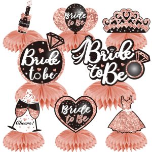 Bachelorette Party Decorations Bride To Be Honeycomb Centerpieces 8Pcs