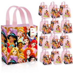 Disney Princess Party Favor Bags for Kids Birthday 24 Pack Bundle