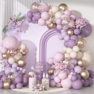 Ouddy Party Dusty Purple Balloon Arch Garland Kit 18 12 10 5Inch