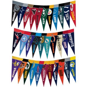Rico Industries NFL Football Complete 4" x 9" Felt Mini Pennant League Set (Includes ALL Teams)
