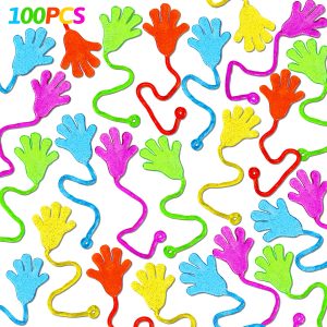 100PCS Sticky Hands Bulk Party Favors for Kids 4-8 8-12 Halloween Toys Bulk