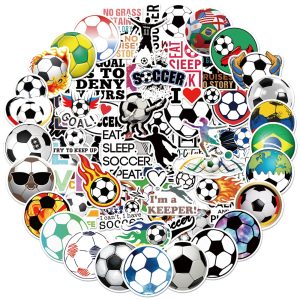 100PCS Soccer Stickers for Boys Girls Kids Teens, Vinyl Waterproof Soccer Stickers for Water Bottles, Laptops, Goodie Bag Stuffers, 2026 Soccer Party Favors