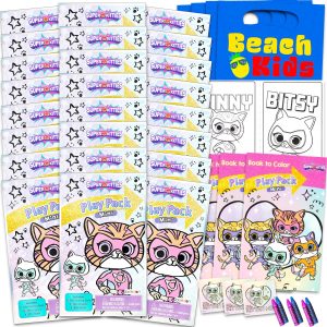 Disney SuperKitties Party Favors for Kids Bundle - 24 Mini Activity Packs