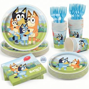 Bluey Birthday Decorations, Party Supplies, Serves 16 Guests