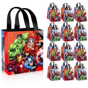 Marvel Avengers Party Favor Bags for Kids Birthday 24 Pack Bundle