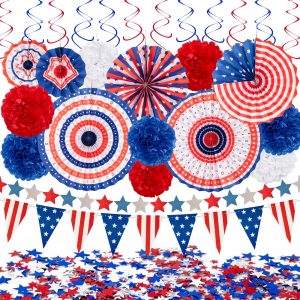 29PCS 4th/Fourth of July Patriotic Decorations Set