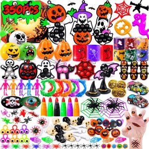 ChildFun 350 PCS Halloween Party Favors for Kids, Halloween Toys Bulk for Goodie Bags Fillers, Non-Candy Treats, Classroom Prizes, Halloween Gifts for Boys Girls