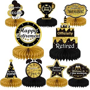 KSKSPE 9PCS Retirement Party Decorations