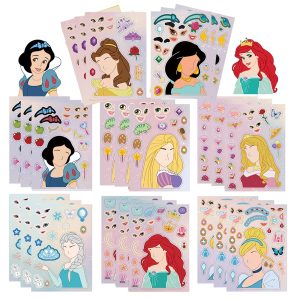 Make a Face Stickers 24PCS Make Your Own Princess Decals for Kids DIY Gift