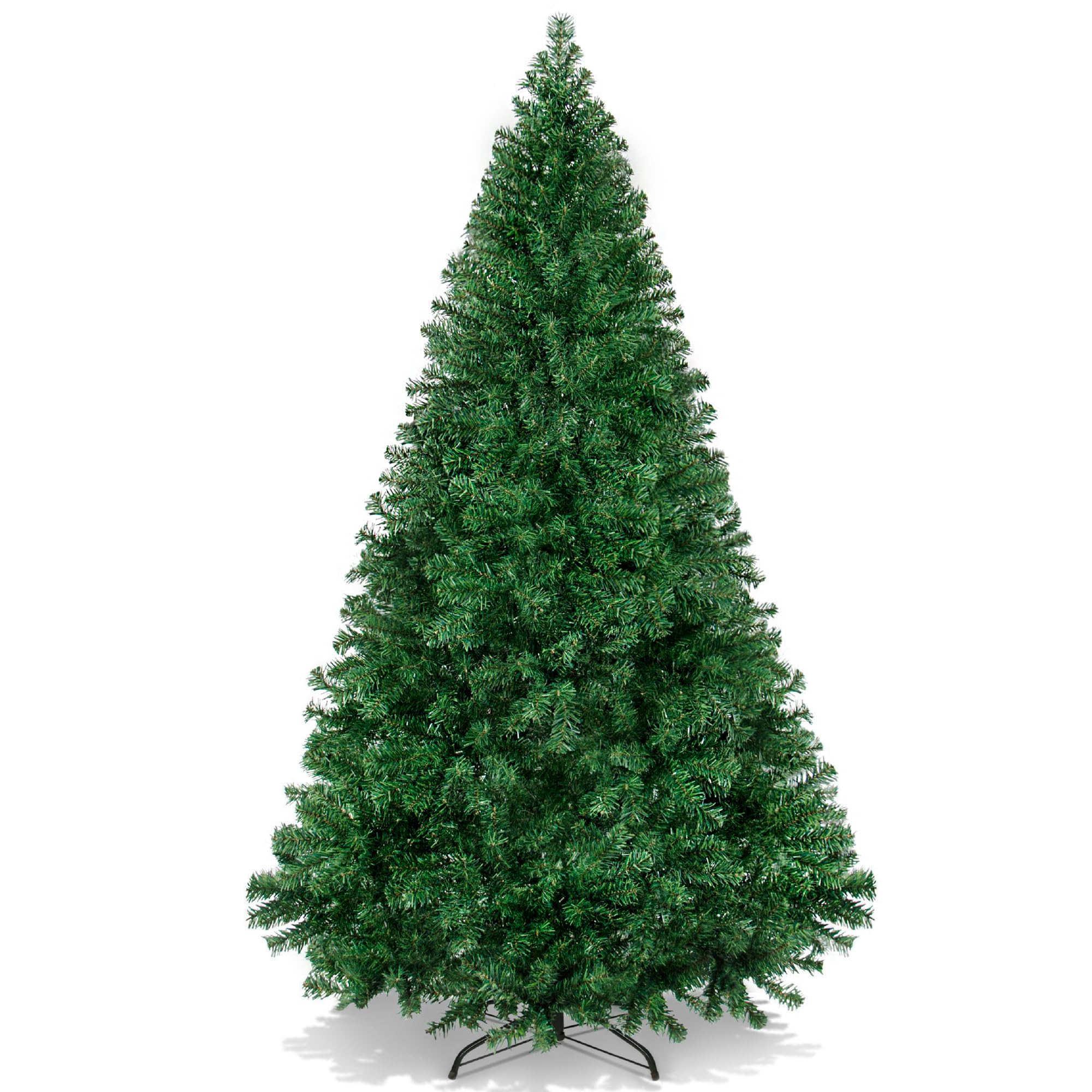 Best Choice Products Artificial Christmas Tree, 6ft Premium Unlit Hinged Design, Dense Branches Realistic Holiday Décor w/Easy Assembly, Base