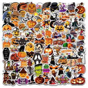 100PCS Non-Repeating Halloween Stickers, Vinyl Waterproof Holiday Stickers