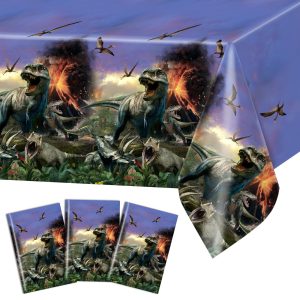 Dinosaur Tablecloth Dinosaur Jurassic Birthday Decorations Plastic 108x54 "
