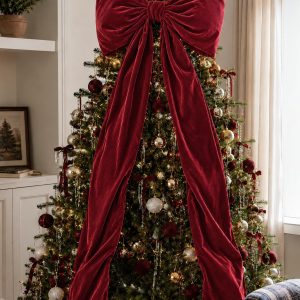 Christmas Decorations - 6 Ft Giant Bows for Christmas Tree Decor