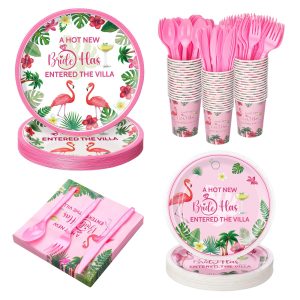 Yungyan 252 Pcs New Bride Bachelorette Plates Napkins Cups Serve 36