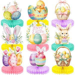 Adeyoo Easter Centerpieces for Tables,Colorful Easter Table Decorations