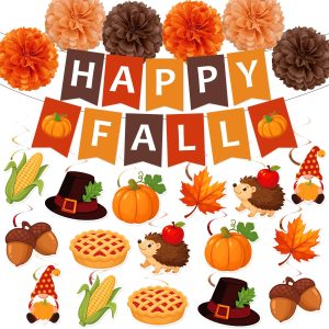 Fall Party Decorations Set for Thanksgiving Harvest Party Supplies