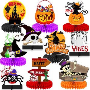 Adeyoo 10Pcs Halloween Party Decorations, Halloween Table Decorations