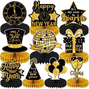 DTOFOOT 10Pcs Happy New Years Table Centerpieces Decorations 2027