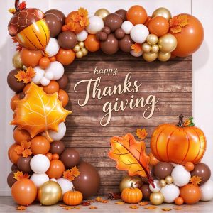 197PCS Fall Balloon Arch Kit Thanksgiving Party Decorations