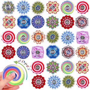 40 Pack Fidget Toys Bulk, Mini Fidget Spinners, Classroom Prizes for Kids