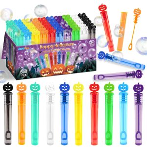 AuroTops 300 PCS Halloween Mini Bubble Wands,Halloween Party Favors for Kid