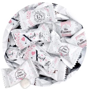 Quinceñera Buttermints, 1 Pound, Approx 125, Quinceanera Decorations