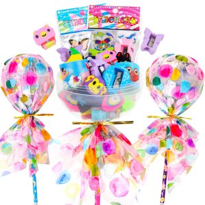 Giant Lollipop Goodie Bags for Birthday Party, 24Pack Lollipop Return Gifts
