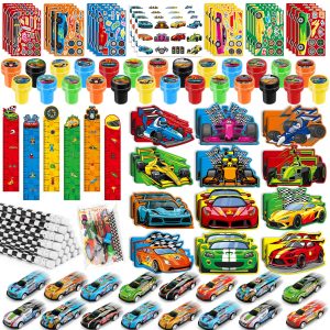 BenLouis 96Pcs Race Car Stationery Set Party Favors for Kids