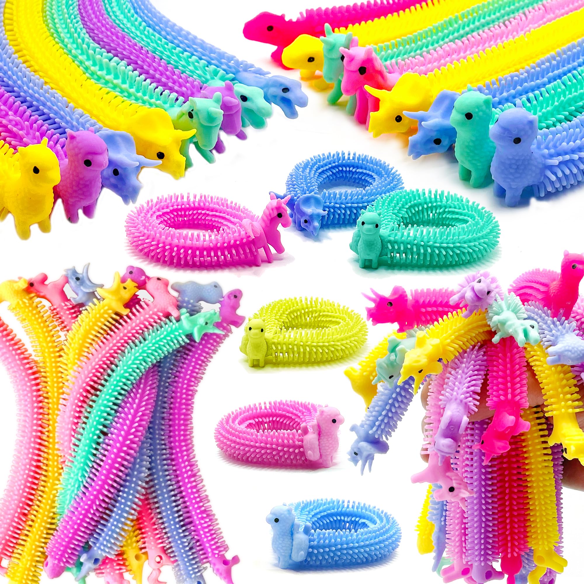 YZXODN 30 Pack Stretchy Strings Fidget Toys, Sensory Toys Bulk for Kids, Adults Stress Relief, Anti-Anxiety Autism Toys, Perfect for Children's Day, Classroom Exchange, Birthday, Party Favors
