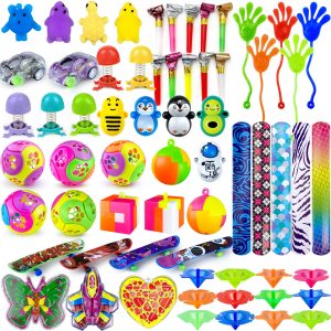 PPXMEEUDC 69pcs Bulk Party Favors Goodie Bag Stuffers Classroom Prizes for Boys and Girls Birthday Party Supplies