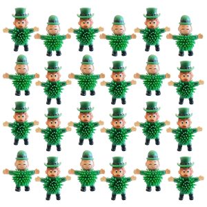 24Pcs St. Patrick's Day Mini Leprechaun Toys,Squeeze Porcupine Toys Gifts for Kids Boys Girls St. Patrick's Day Party Favor,Home Decor (St Patrick's Day)